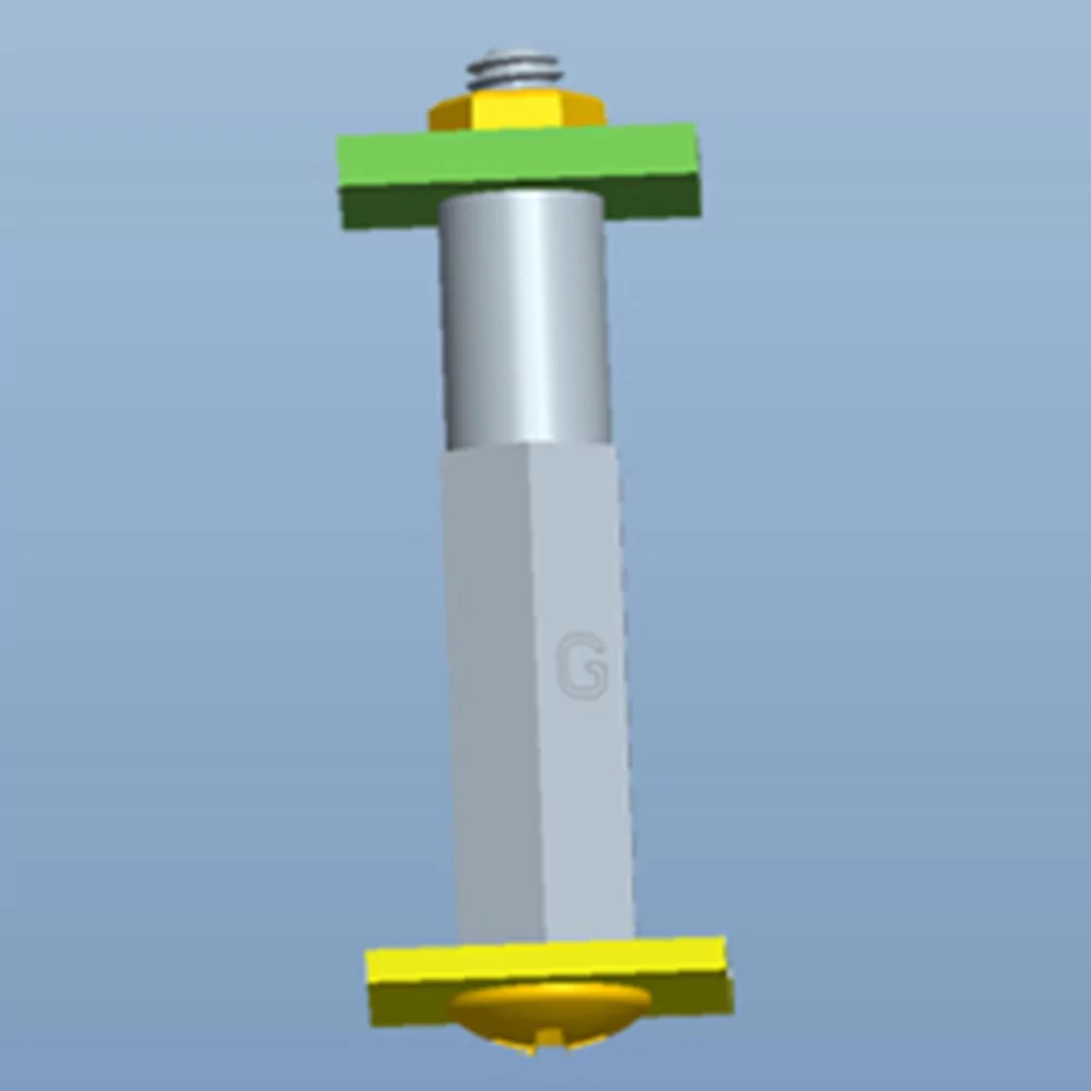 GHTS-SMF / Afstandhouder met M4 draad | Americom GmbH