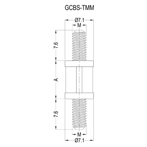 Serie GCBS-TMM - Distanziatore con filettatura maschio/femmina | Americom GmbH