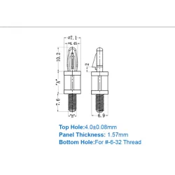 GSCBS6 / LCBS-TM / Spacer with thread | Americom GmbH 2