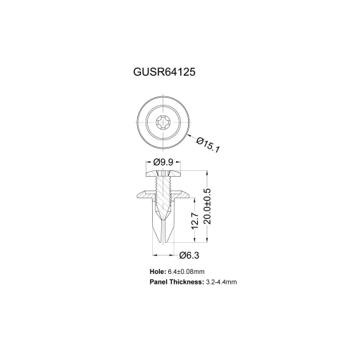 GUSR64125 - Inschroefnagel | Americom GmbH