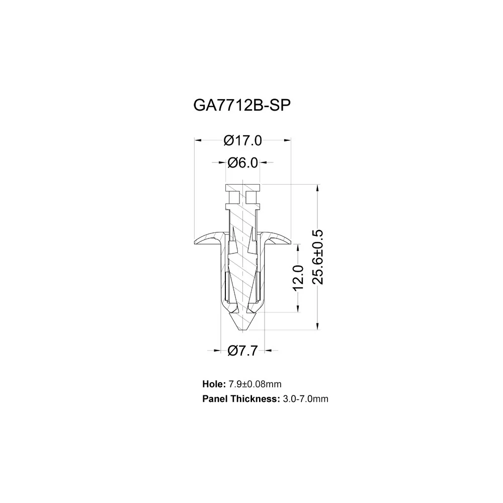GA7712B-SP - Schnappniete, Spreizniete | Americom GmbH