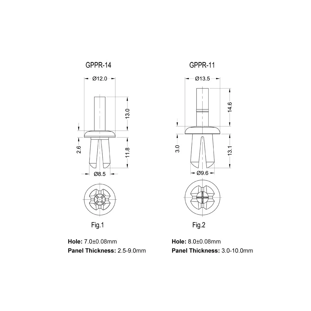 GPPR-11 - Rivetti con fissaggio ad espansione | Americom GmbH