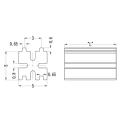 GLED / LED spacer, square | Americom GmbH 2