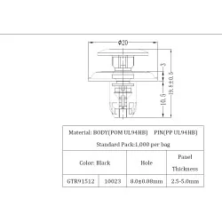 Automotive Push Rivet