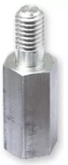 serie 23x - Hexágono, espaciador, perno espaciador, aluminio, rosca interior / exterior
